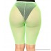 Multitrust Sexy Women See Through Mesh Fishnet Swimsuit Cover Up Shorts Bikini Bottom Cover-up Pants Green B07FP4QK74